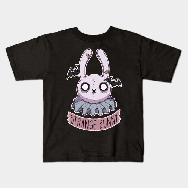 Strange Bunny Kids T-Shirt by Sickyll